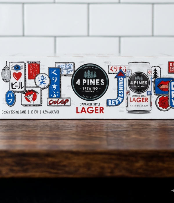 4 Pines Brewing Japanese Style Dry Crisp Lager Cans 18 Pack 375mL