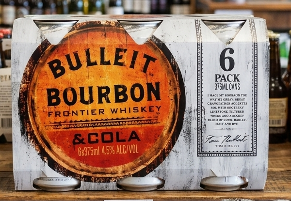 Bulleit Bourbon Frontier Whiskey & Cola Cans 24