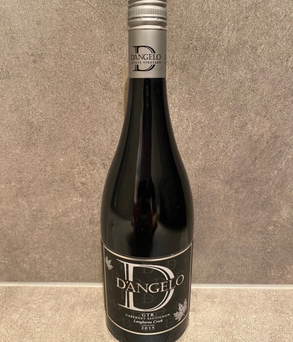 D'Angelo GTR Cab Sav Langhorne Creek 2015 & 2016- Single Bottles (6 Bottle Cases Available at Discount via Home Page Shop Drop Down)