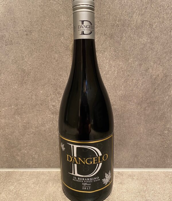 D'Angelo IL Berardino Reserve Pinot Nior -Single Bottles (6 Bottle Cases Available at Discount via Home Page Shop Drop Down)