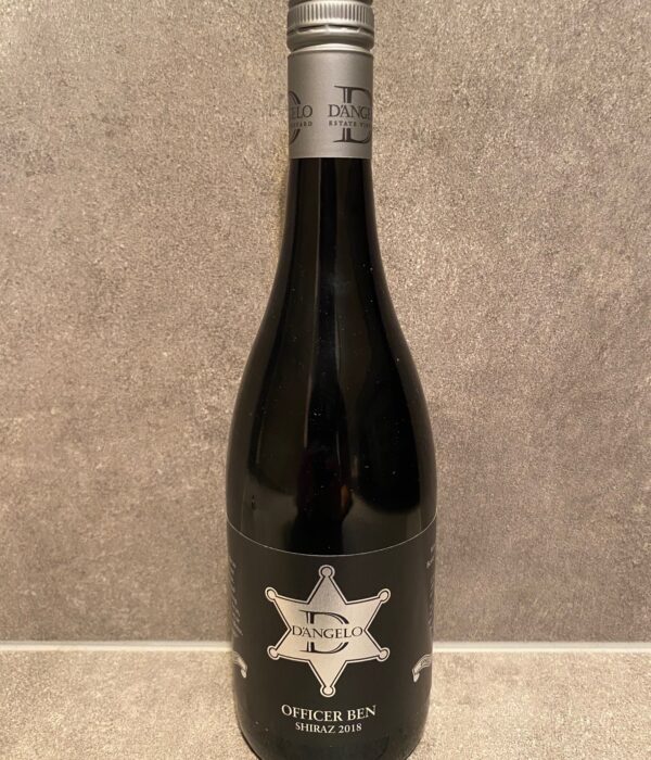 D'Angelo Officer Ben Shiraz -Single Bottles (6 Bottle Cases Available at Discount via Home Page Shop Drop Down)
