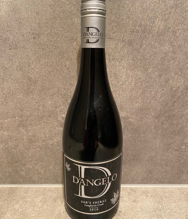 D'Angelo Sab's Shiraz Langhorne Creek -Single Bottles (6 Bottle Cases Available at Discount via Home Page Shop Drop Down)