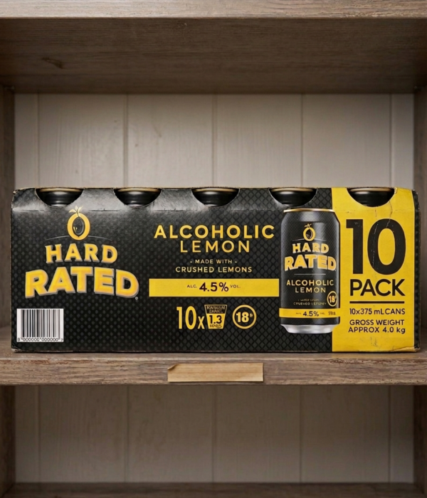 Hard Rated Alcoholic Lemon Cans 10 Pack