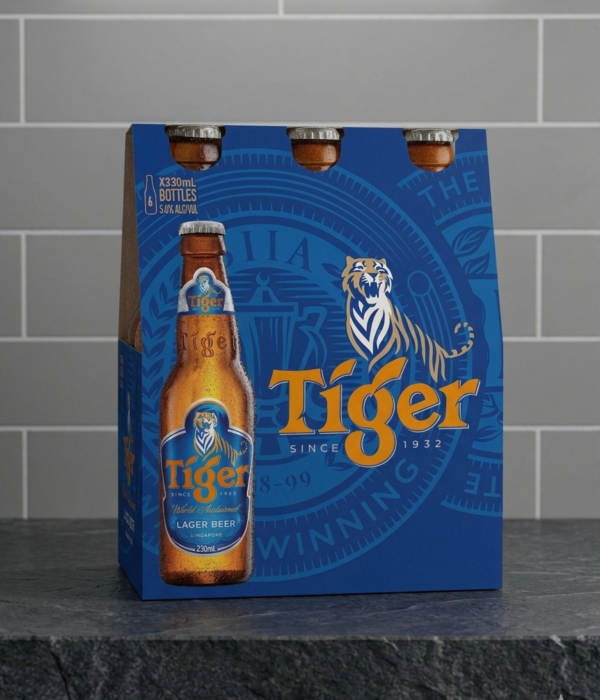 Tiger Lager Beer 6 Bottle Pack